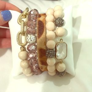 Ermish bracelet bar set of 5 bracelets.